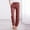 Purple, variant on JUSLIO Linen Pants Women Casual Lace-up Linen Comfortable Straight Leg Pants Beige L