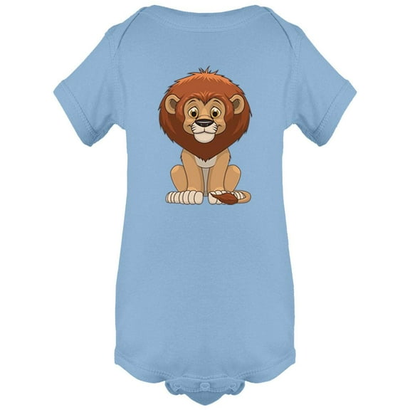 Cute Sitting Lion Bodysuit Infant -Image by Shutterstock, Newborn