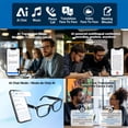 thumbnail image 2 of Smart AI Glasses – AI Interpretation Smart Glasses with Real-Time 160-Language Translation, Photochromic Lenses, Touch Controls, for Travel, Driving, Cycling, 2 of 8