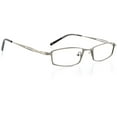 thumbnail image 2 of Unisex Optical Eyewear - Rectangle Shape, Metal Full Rim, Antique Pewter, 2 of 4