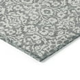 thumbnail image 4 of Addison Rugs Chantille Indoor/Outdoor Traditional Damask Gray Washable Runner Rug, 2'3" x 7'6", 4 of 6