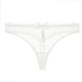 thumbnail image 1 of Lingerie Transparente en Maille pour Femmes Soutien-Gorge Brodé et String et Bas, 1 of 5