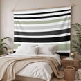 thumbnail image 3 of Sage Green Black Stripe Small Tapestry for Bedroom Wall Hanging Tapestry,Modern Abstract Coarse Striped Ceiling Backdrop Tapestries Poster Blanket Wall Decor for Teens Room Living Room Dorm 23" x 28", 3 of 8