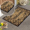 thumbnail image 5 of New Welcome Home Floor Mat Printed Crystal Velvet Doormat Bathroom Bathroom Absorbent Pad Polyester Carpet,E,Polyester Fiber, 5 of 8
