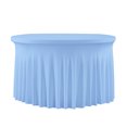 thumbnail image 3 of Spandex Round Table Cloths For 60 Inch Table, Wrinkle Free Stretchy Round Tablecloths, Washable Table Covers For Wedding Birthday Parties Banquet, 3 of 7