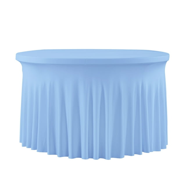 Nappe Ronde 60in Imperméable à l'Eau Imperméable à l'Épreuve des Déversements Lingette de Table, Couverture de Table à Manger Cercle Libre de Rides pour la Cuisine Extérieure de Fête d'Anniversaire