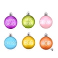 thumbnail image 2 of QuanTara Easter Spring Hanging Ornaments, 12 Pack 1.97in Multicolor Plastic Ball Decorations, Small Decorative Balls for Home Party Tree Door Wall Decor, 2 of 6