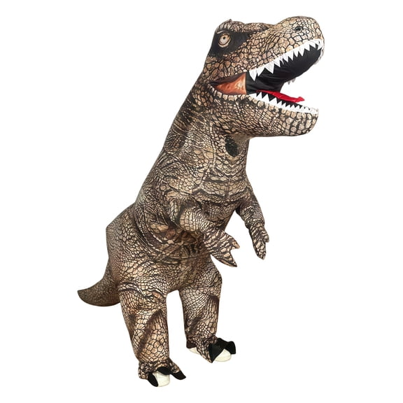 Adult Full Body Inflatable Realistic T-Rex Costume - Jurassic Dinosaur Halloween Party Outfit (Fits 59"–74.8" / 150-190cm),Height 59"–74.8",Dinosaur