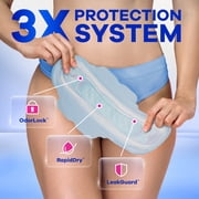 Always Ultra Thin Overnight Pads with Wings, Size 4, Overnight, 50 Count
