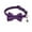 F, variant on Pet Bow Tie for Cats and Small Dogs in Velvet Texture Suede with Cute Bow Design Buckle Closure Pet Accessories for under 20 lbs