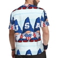 thumbnail image 2 of Wukai Cute Gnomes in USA Print Men's Short-Sleeved Mesh T-Shirt,Quick-Dry Short Sleeve Workout T-Shirt-Medium, 2 of 8