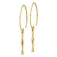 thumbnail image 2 of 14K Yellow Gold Twist Bar Dangle Earrings, 2 of 7