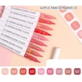 thumbnail image 1 of LANGUO Soft Tip Acrylic Markers 9 Colors/Set for Drawing Smart Opaque Foldable Student Marker, 1 of 5