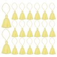 thumbnail image 1 of Unique Bargains 20 Packs Bookmark Tassels 4.3 Inch Hanging Loop Small Tassels Soft Mini Tassels, Pale Yellow, 1 of 7