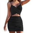 thumbnail image 2 of Vestido de Tirantes para Mujer, Color Negro, Talla L, 2 of 7