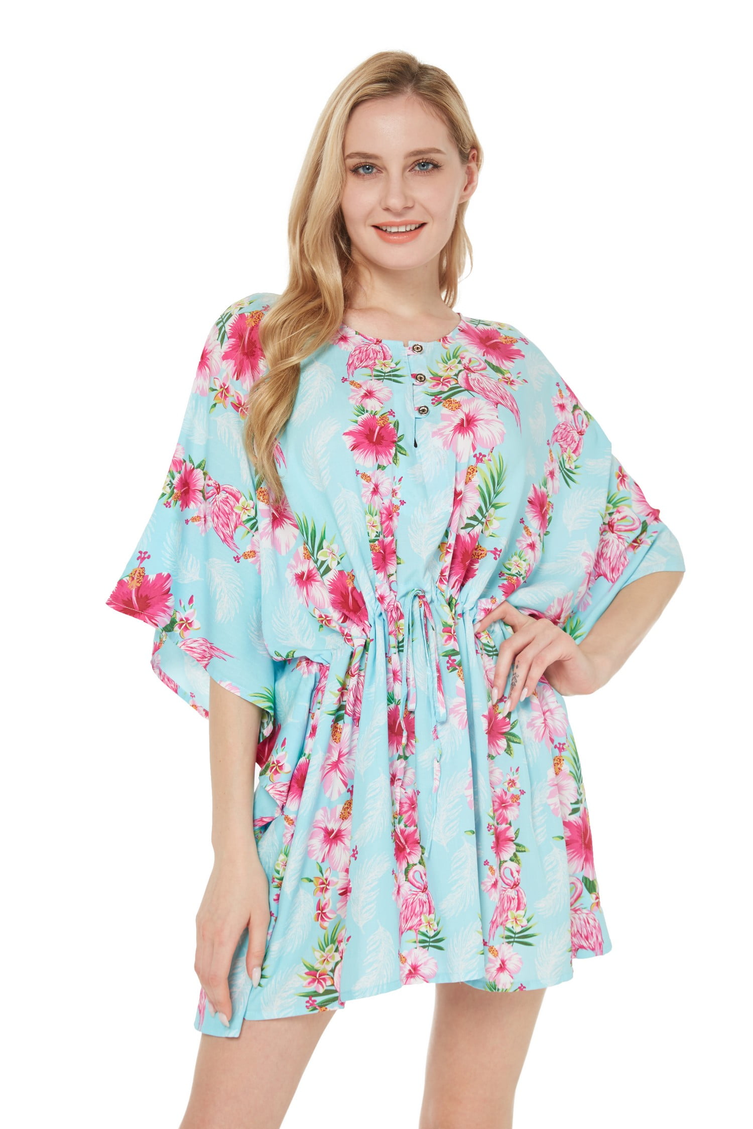 hawaiian poncho dress