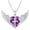 02-Feb-Amethyst, variant on Angel Wings Necklace with Cross Sterling Silver Guardian Angel Wings Pendant Ruby July Birthstone Necklace Christmas Birthday Angel Jewelry Gifts for Women