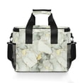 thumbnail image 7 of FORMRS Insulated Cooler Bag 24 Cans Capacity Soft Leakproof Lunch Box with Side Pockets, Gray Marble Pattern, 7 of 7