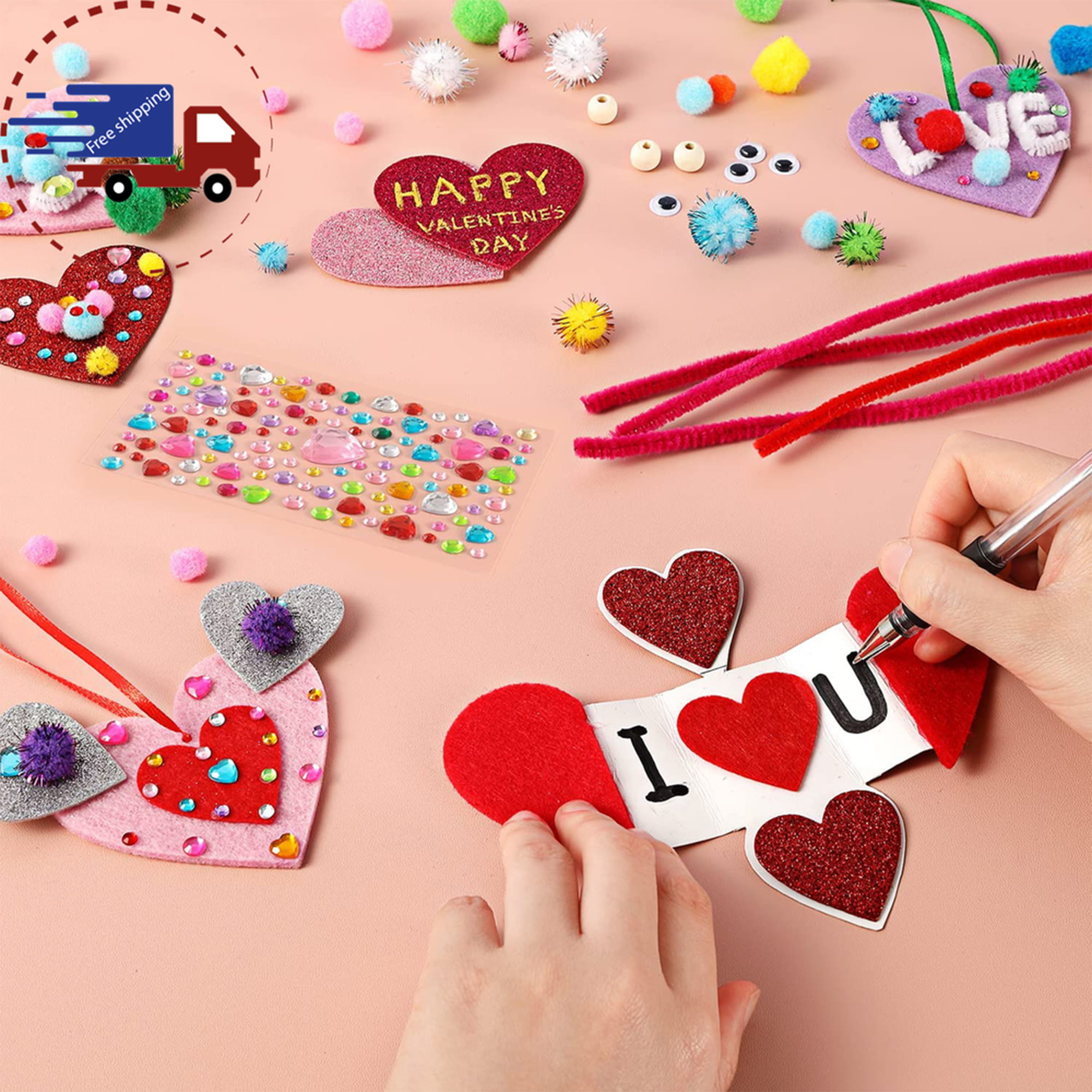  HOWAF 36 Sheets Valentine Heart Stickers for Kids, 400+ Happy  Valentines Day Stickers Love Decorative Sticker for Envelopes Cards Craft  Scrapbooking for Valentines Party Favors Gift Prize : Arts, Crafts & Sewing