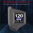 thumbnail image 2 of Car Head Up Display Velocímetro De Vehículos De Modo Dual Velocímetro Gps Digital Indicador Inteligente Con Pantalla Abatible De 270 Grados Ajuste Del Pilar A O Coloque El Tablero Instale El Yuarrent VI003538-00, 2 of 7
