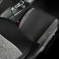 thumbnail image 2 of Luxury PU Leather Front Pair Car Seat Covers Protectors with Bling Bling Crystal Rhinestones for Women Girls, Universal Fit 95% of Cars, 2 of 9