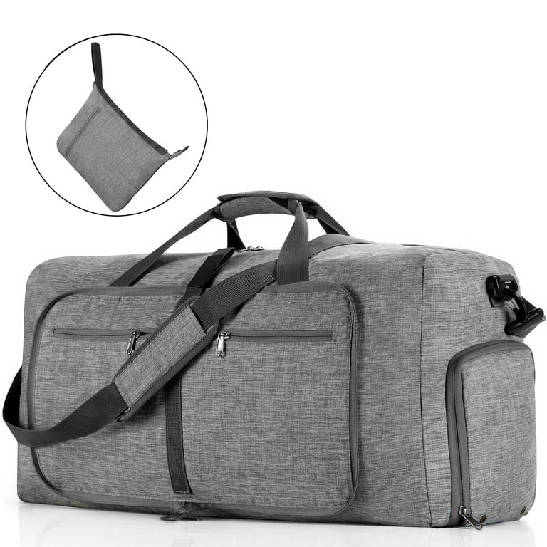 65L Travel Duffel Bag, 24" Extra Large Bag, Foldable Weekender Bag with Shoes Compartment, Water-proof & Tear Resistant Overnight Bag for Men Women - Walmart.com