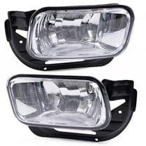 PIT66 Bumper Fog Lights Driving Lamps w/Bezel Fit For 09-12 Dodge Ram 1500 2500 3500 Fog Lamps