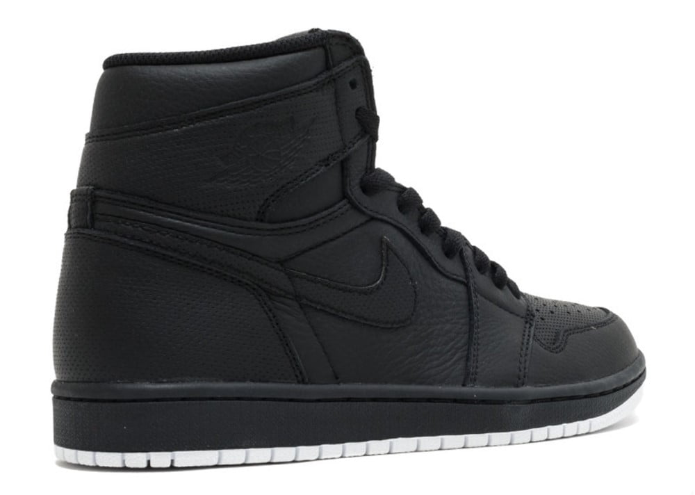 air jordan 1 perforated black