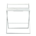 thumbnail image 4 of Urban Shop Dark Gray White Marble 2 Tier Folding Desk, 4 of 6