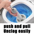 thumbnail image 4 of Toilet Plunger Powerful Manual Drain Unblocker Toilet Clogged Cleaning Tool G, 4 of 5