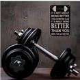 thumbnail image 5 of Fitness Motivational Metal Sign IT'S NOT ABOUT BEING BETTER THASOMEONE ELSE Gym Wall Decor Aluminum Poster 8 x 12 Inch for Home Office Gym Garage Man Cave Workout Room Inspirational Art, 5 of 8