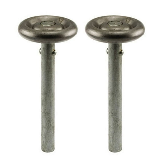 WRS Frantz Galvanized Steel 1-7/8" Convex Edge Garage Door Roller  -  2 Pack