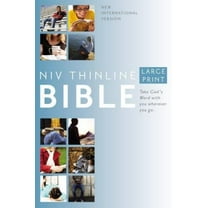 Pre-Owned NIV, Thinline Bible, Large Print, Hardcover, Red Letter Edition (Hardcover) 0310435870 9780310435877