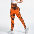 thumbnail image 2 of UngA 3D Gym Leggings for Women, Butt Lift and Tummy Control High Waisted Shaping Pants, Skin-Friendly & Breathable No Curling Lift Pants Workout Women's Yoga Leggings Orange,M, 2 of 8