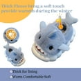 thumbnail image 2 of Drecage Toddler Boys Girls Cute Shark Slippers Kids Non-Slip Fuzzy Bedroom House Shoes, 2 of 7