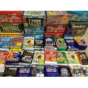 100 Vintage Football Cards in Old Sealed Wax Packs - Perfect for New Collectors