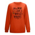 thumbnail image 2 of Blouse Ample à Manches Longues Imprimée pour Femmes, Col Rond, Pull Décontracté, 2 of 3