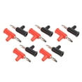 thumbnail image 1 of Stackable Connector, Professional Banana Plugs Solderless 10pcs  For Security Accessories, 1 of 8