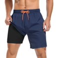 thumbnail image 1 of SURJDE Mens Swim Trunks Quick Dry Mens Board Shorts Bathing Suits Mens Swim Trunks with Compression Liner, 1 of 7