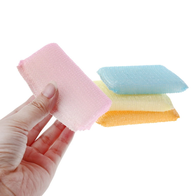 Kitchen Scrub Sponges Double Sided Sponge Scrubber Sponge for Pot Bowl  Dishwashing Scouring Pad Dish Cloth Kitchen Cleaning Tool - AliExpress