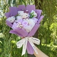 thumbnail image 1 of Kawaii Hello Kitty Cat Dolls With Artificial Flowers Creative Sanrio Bouquet Christmas Valentine Birthday Graduation Gifts, 1 of 5