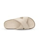 thumbnail image 4 of Sandalia DREAM PAIRS con Tiras Cruzadas, Punta Abierta, Plana, Beige y Blanca, Talla 9, 4 of 5