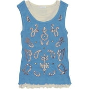 mary-kate and ashley brand-Sequined Tank Top