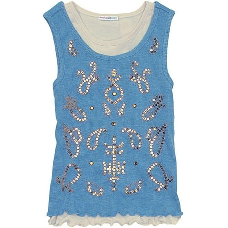 mary-kate and ashley brand-Sequined Tank Top