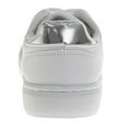 thumbnail image 4 of Kensie Girl Lace Up Girls Casual Sneakers. (Little Kids Big Kids), White Silver, Size: 3, 4 of 7