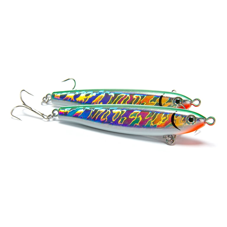 Ozark Trail Inshore Twitch Bait 2-Pack, Green Back Orange Belly
