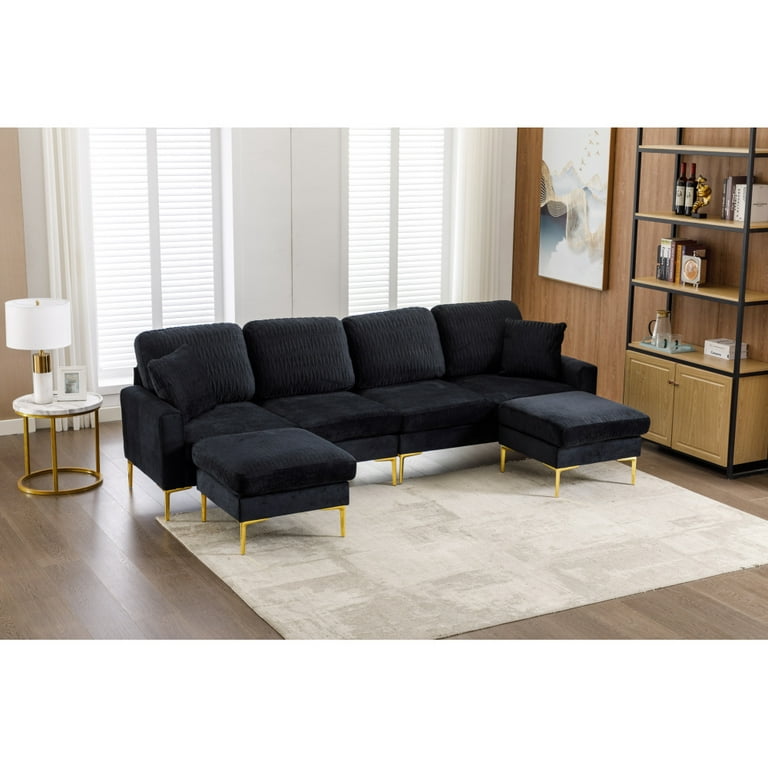 Modern U Shaped Sectional Sofa Couch