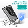 thumbnail image 5 of Key Fob Cover Compatible with Lexus ES250 ES350 GX550 LX600 LS500 LC500h NX300h RX350 RX450h UX200 2018-2025 Keychain Case Holder Protector,Gray, 5 of 6