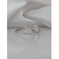 thumbnail image 3 of solitaire jewels Cross Over Shank Style 1.5CT Marquise Moissanite Engagement Ring For Women, 14K White Gold, 3 of 6