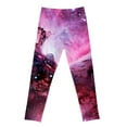 thumbnail image 3 of MIXUE Baby Girls Pants Galaxy Print Athletic Leggings Comfortable Space Themed Casual Tights Outwear,Black,18-24 Months, 3 of 3